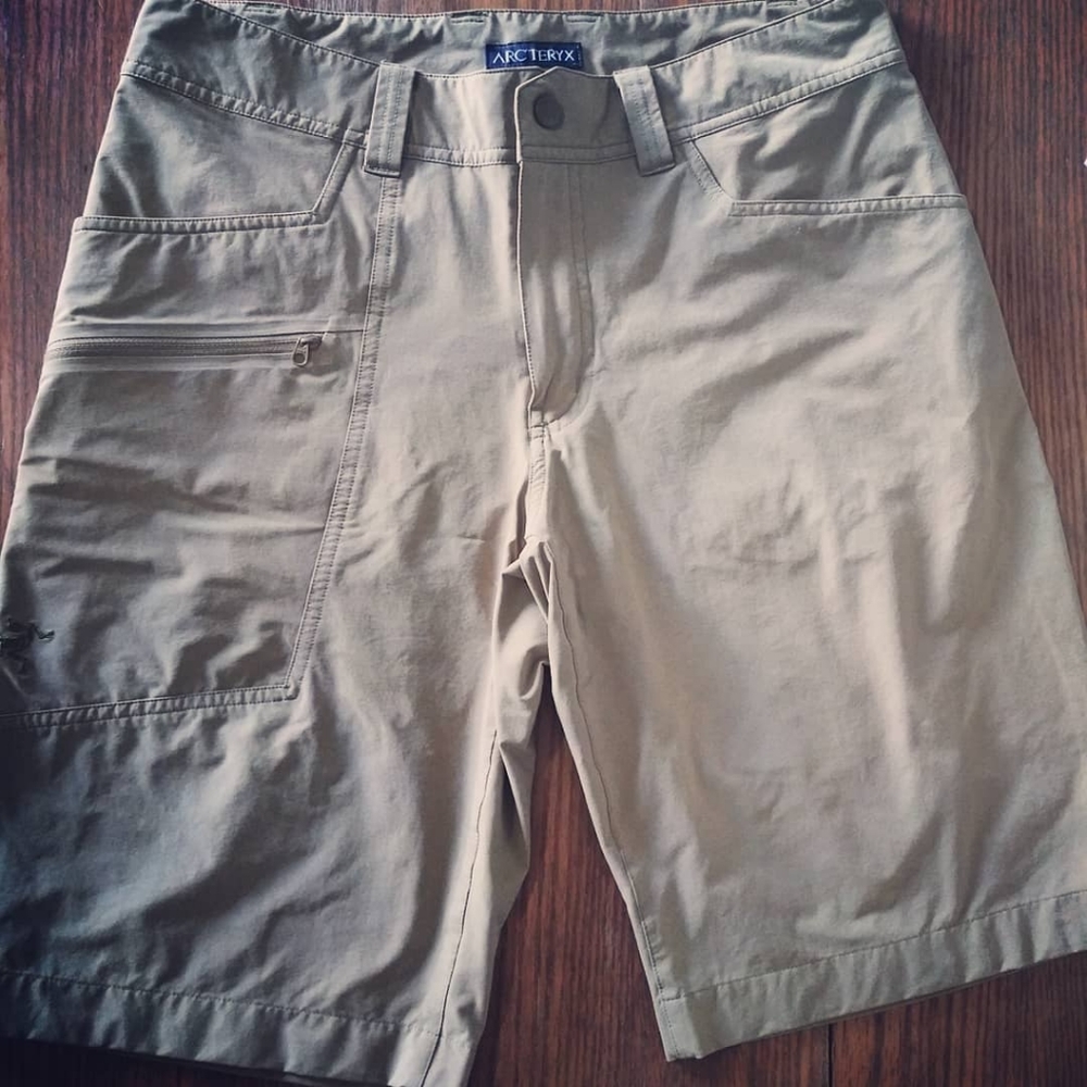 Men's Light Khaki Shorts by Arc'teryx